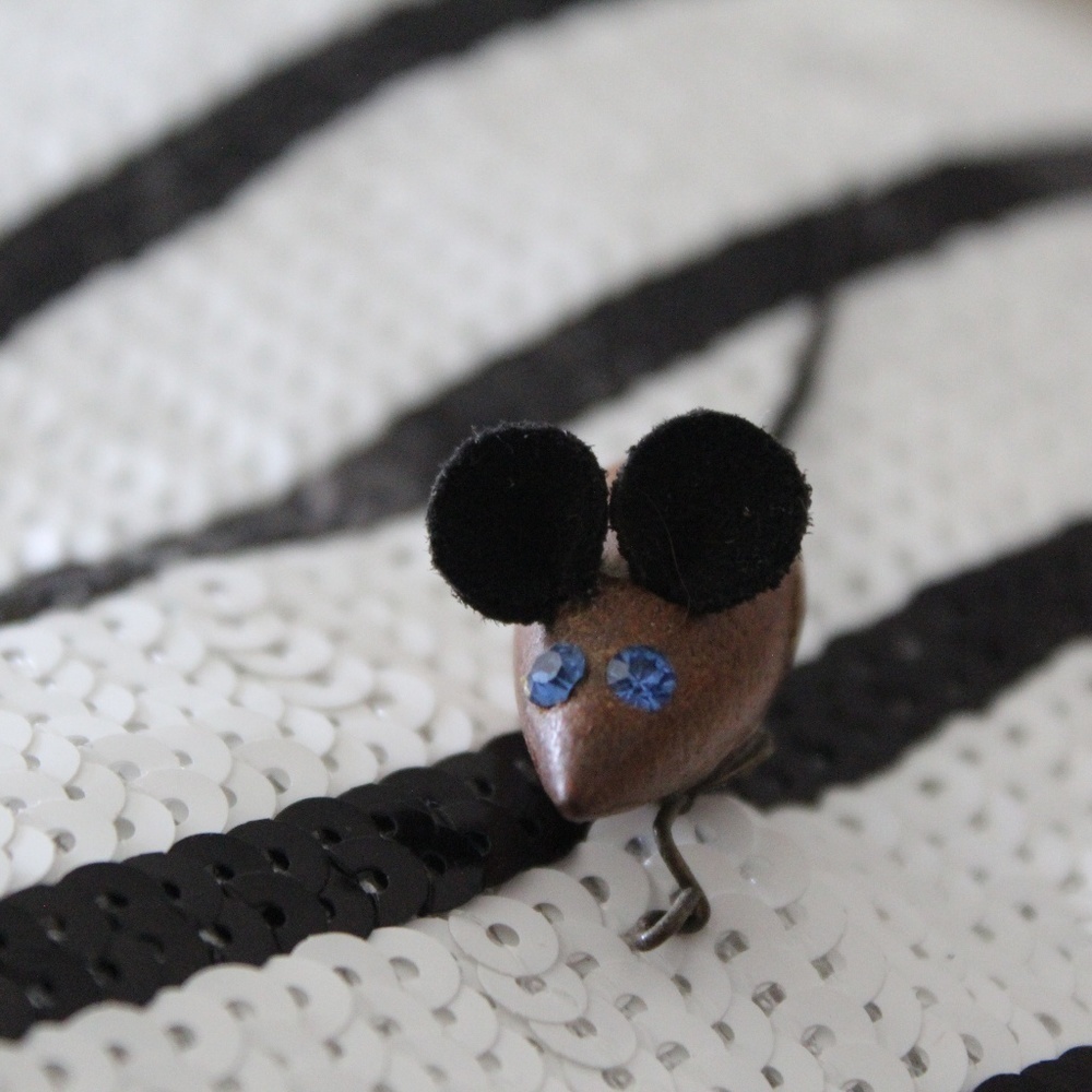 Handmade Mouse Brooch